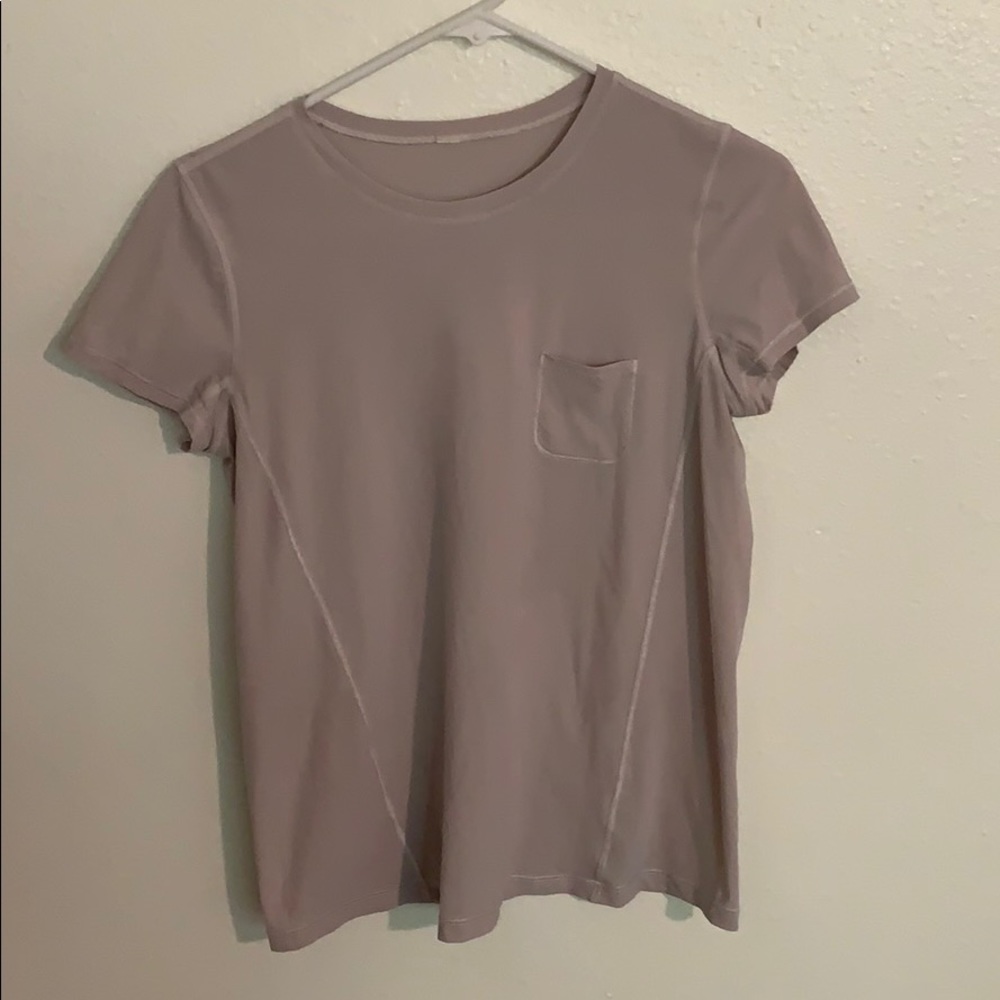 Lululemon light pink t shirt